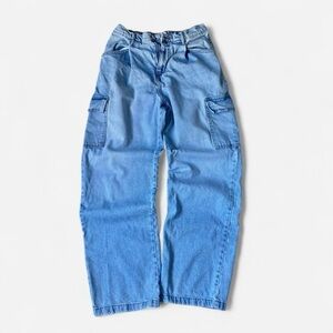 Forever 21 Light Blue Flare & Wide Leg Jeans